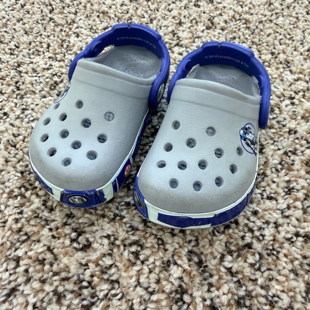 Star Wars Gray and Blue Clogs